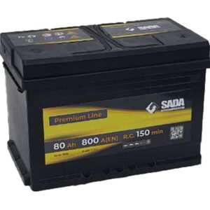 Стартерная батарея 80А SADA Premium Line SMF 80А, 800А