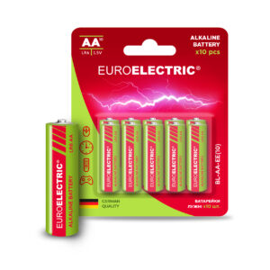Батарейка лужна AA LR6 1,5V блістер 10шт EUROELECTRIC