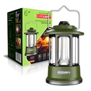 Світлодіодний ліхтар портативний 6W смарагдовий EUROLAMP