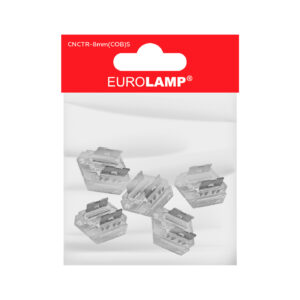 Конектор прямий для LED COB стрічки 8мм IP20, 0-36V, 5A набір 5 шт EUROLAMP