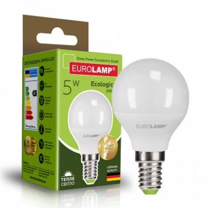 LED Лампа EUROLAMP G45-5W-E14-3000K