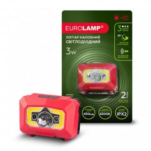 Світлодіодний ліхтар налобний 3W EUROLAMP