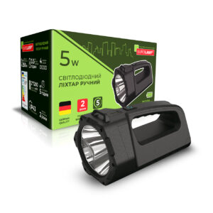 LED ліхтар ручний 5W battery+Type-C EUROLAMP