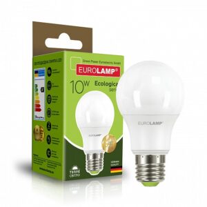 LED Лампа А60-10W-E27-3000K EUROLAMP