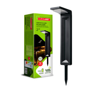 LED Світильник вуличний з акумулятором та сонячною батареєю  S1 2W-5V-IP54 EUROLAMP