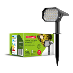 LED Світильник вуличний з акумулятором та сонячною батареєю  S3 1W-5V-IP54 EUROLAMP