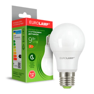 LED лампа з сутінковим датчиком A60-9W-E27-4000K EUROLAMP