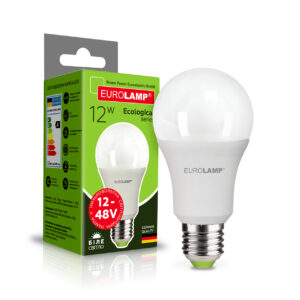LED Лампа низьковольтна А60-12W 12-48V E27-4000К  EUROLAMP
