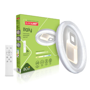 LED Світильник акриловий круглий Italy M4 80W 3000-6500K EUROLAMP