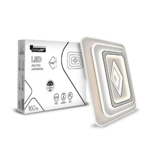 LED Світильник акриловий квадратний 160W 3000-6500K EUROLAMP