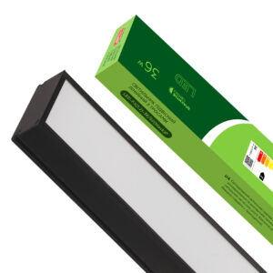LED Світильник підвісний лінійний з тросами 36W 5000K 1.2m чорний EUROLAMP
