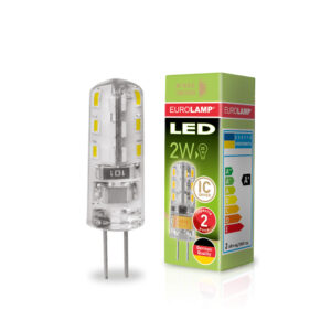 LED Лампа капсульна EUROLAMP силікон G4-2W-3000K-220V