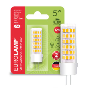 LED Лампа капсульна G4-5W-4000K-12V  EUROLAMP