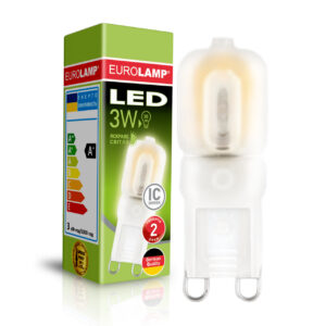 LED Лампа капсульна пластик G9-3W-4000K  EUROLAMP