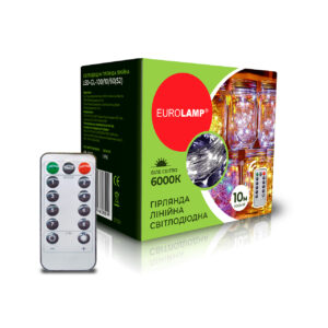 LED Гірлянда лінійна 10м-6000К (S2) EUROLAMP