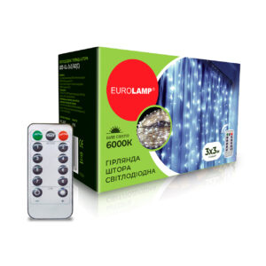 LED Гірлянда штора 3x3-6000К EUROLAMP