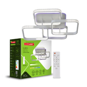 LED Люстра квадратна M13 110W 3000-6500K EUROLAMP