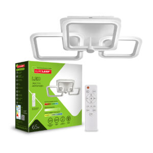 LED Люстра квадратна M23 65W-3000-6500K EUROLAMP