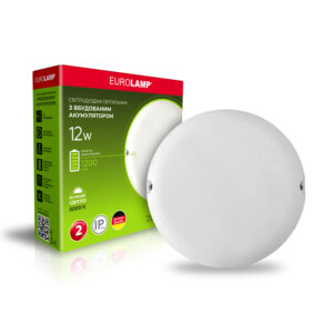 LED Світильник аварійний з акумулятором 12W 5000K EUROLAMP