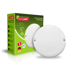 LED Светильник круглый накладной ЖКХ 12W-5000K EUROLAMP