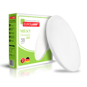 Светодиодный LED Светильник EUROLAMP круглый накладной матовый Milky T22 38W 4000K