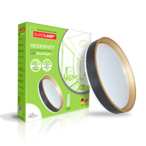 LED Світильник з пультом керування Modernity black 48W-3000-6500K EUROLAMP