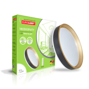 LED Світильник з пультом керування Modernity Black 72W-3000-6500K EUROLAMP