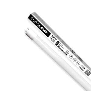 LED Лампа T8 стекло с односторонним подключением 9W-4000K EUROLAMP