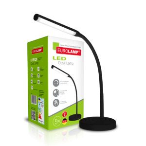 EUROLAMP LED Светильник настольный 5W 5000K черный