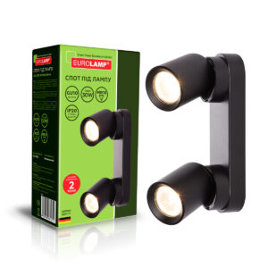 EUROLAMP Светильник для ламп 2*30Вт GU10 черный
