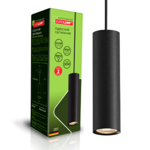 EUROLAMP Светильник трековый подвесной для ламп 1*30Вт GU10 черный