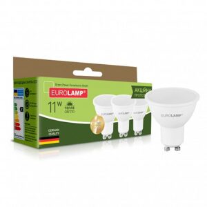 Промо-набір LED Лампи MR16 EUROLAMP 11W-GU10-3000K "2+1"