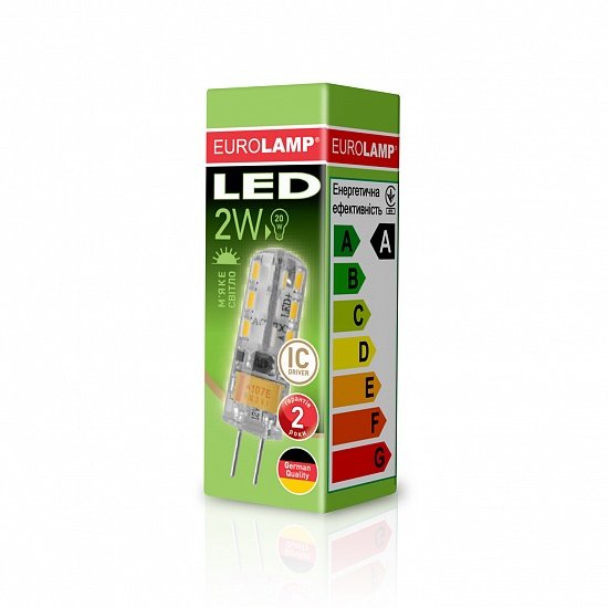 Світлодіодна капсульна EUROLAMP LED Лампа G4 силікон 2W 3000K 220V-1