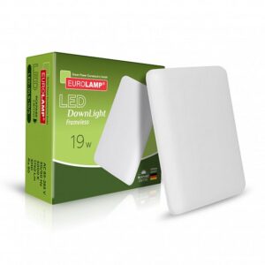 LED Світильник квадратний врізний Downlight 19W 5000K EUROLAMP