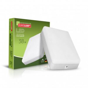 Світлодіодний LED Світильник EUROLAMP квадратний накладний GL 38W 5000K