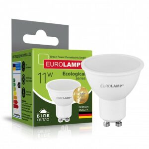 LED Лампа точкова MR16-11W-GU10-4000K  EUROLAMP
