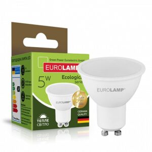 LED Лампа точкова MR16-5W-GU10-3000K EUROLAMP