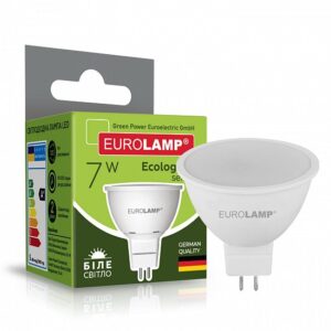 LED Лампа точкова MR16-7W-GU5.3-4000K  EUROLAMP