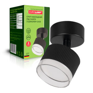 Світильник спот для ламп 1*GX53 чорний Onyx WS EUROLAMP
