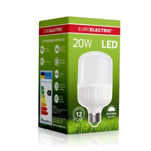 LED Лампа високопотужна EUROELECTRIC 20W-E27-4000K